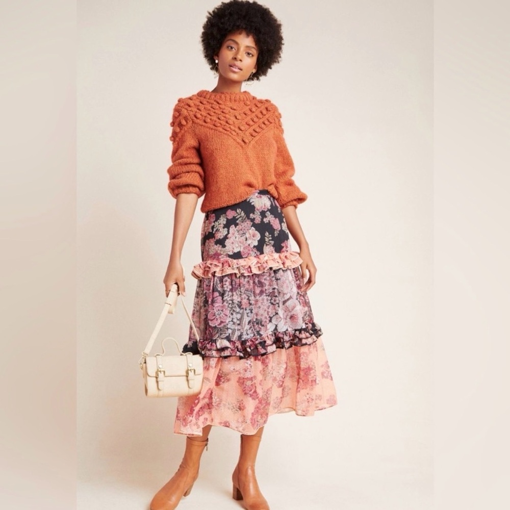 Anthropologie Midi Skirt